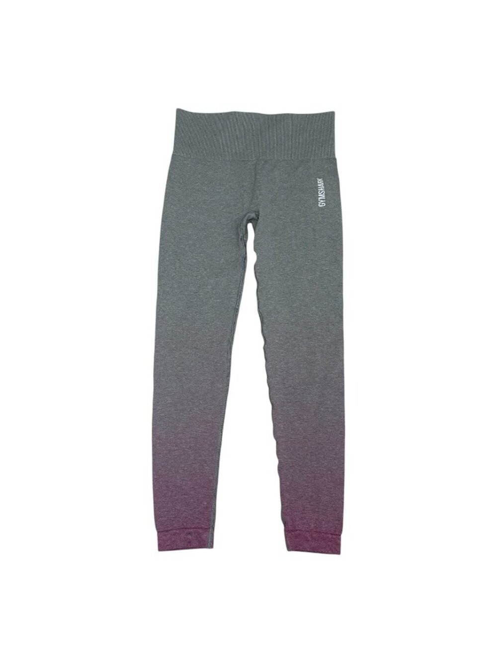 Gymshark Ombre Seamless Leggings Women’s Size S Gray Cropped Workout Gym - Picture 1 of 12